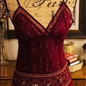 Red Burgundy dress